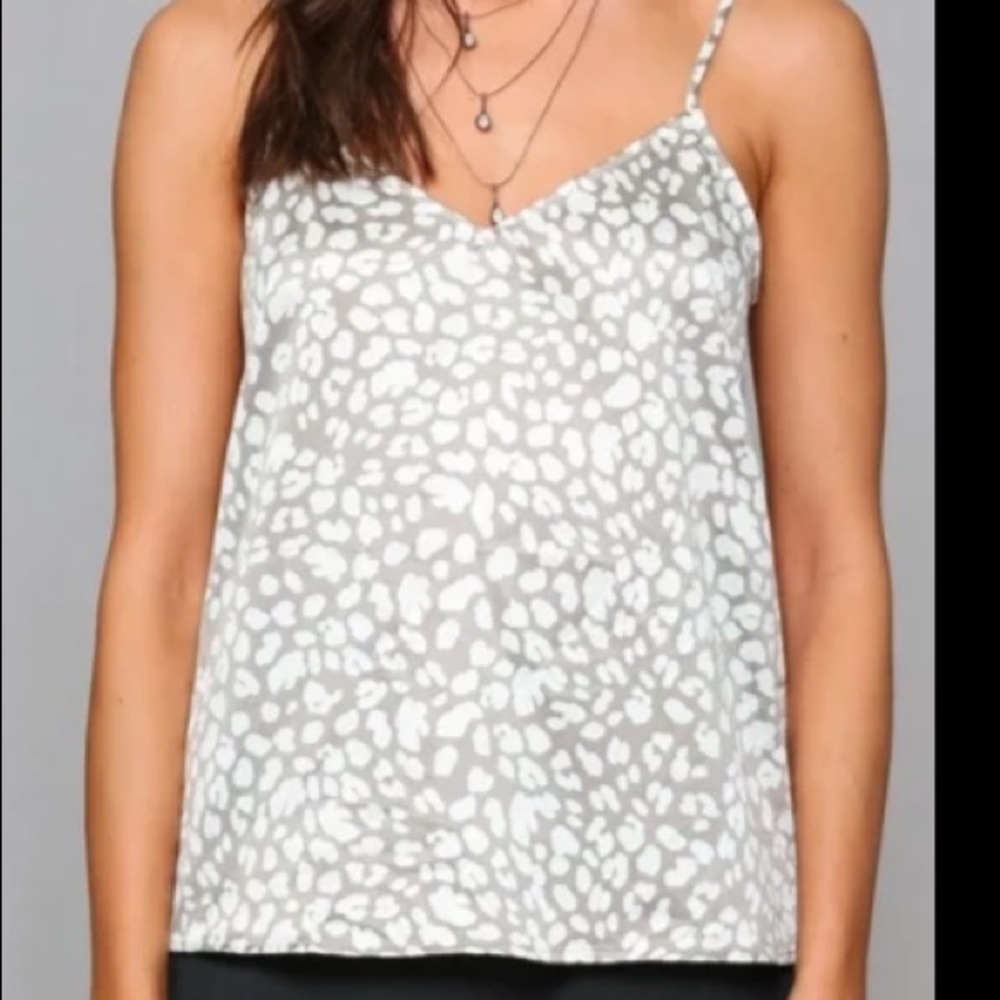 Mocha Leopard Silk Tank